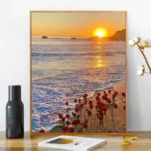 피포페인팅 DIY 명화그리기 장미 유화 그리기 집콕 취미/유화/그리기/색칠/홈인테리어/풍경/유화