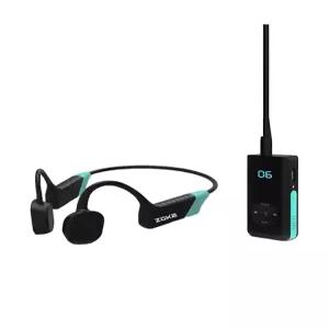 골전도 무전기 헤드셋 무선 블루 훈련용 이어폰 헤드폰