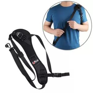 고품질 체스트 바디 크로스 퀵 스트랩 숄더 슬링 카메라 DSLR 핫슈 플래시 고정 아프리카 (W7CC4E9)