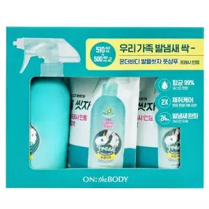 온더바디 발을씻자 코튼 풋샴푸 민트 510ml+리필 500ml x 2개 코스트코 발세정제 풋워시