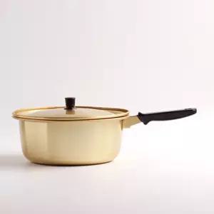 노란냄비 황냄비 양은 16cm 라면 황편수냄비