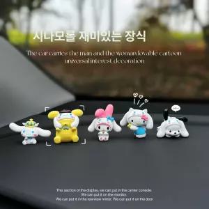 자동차 대시보드 장식 산리오 시나모롤 마이멜로디 쿠로미 캐릭터 피규어 캐릭터 인테리어 소품