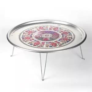 양은 재사용 밥상 레트로 다과상 캠핑용 차와 62CM 클래식 술상 (WFJWPJV)