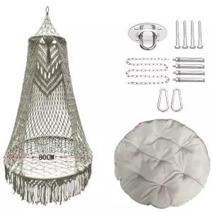 행잉의자 그네 야외 침대 흔들 실외 인테리어 성인용 해먹 수제 보헤미안 홈 발코니 의자 거실