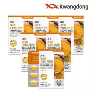 [광동생활건강]광동 리포좀 수용성 커큐민 30정 6박스 / 울금 강황분말 항산화