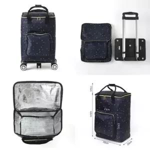 보온보냉 접이식 쇼핑카트 방수 마트카트 시장가방 접이식쇼핑카트 접이식핸드카트