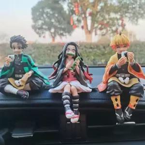 피크닉 귀멸의칼날 탄지로 젠이츠 피규어 차량용 장식 선물 모델 인테리어 소품