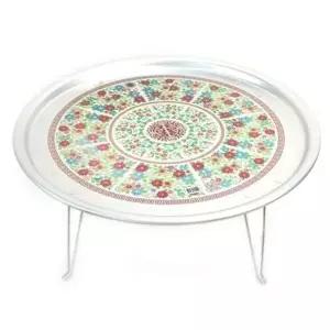 양은 밥상 찻상 다과상 원형 밥상 레트로 밥상 58cm