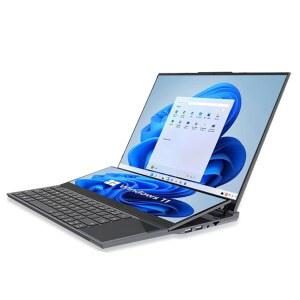 미크린체 16인치 IPS+14인치 HD 터치 듀얼 스크린 노트북 Xeon W-1085M, 32GB DDR4 1TB NVMe, 울트라북 슬림 노트북 PC 게이머, 11프로 AC WiFi BT4.2 우승