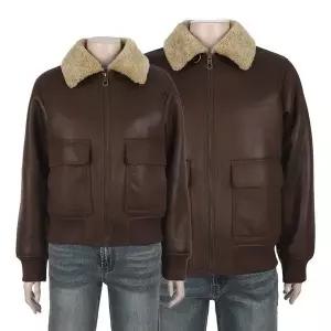 갤러리아 (지프)공용 아웃포켓 카라넥 무스탕 점퍼(JQ4JPU501)