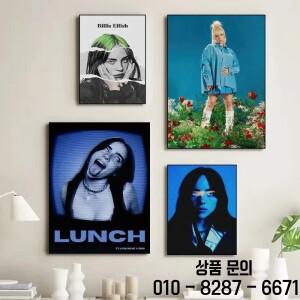 뜨거운 가수 B Billies 시리즈 포스터 인쇄 캔버스 아트 그림 홈 거실과 침실 벽 장식 Frameless