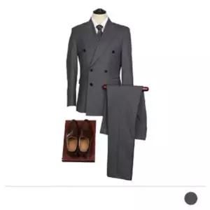 더블정장 코디 투버튼 가을 면접 빅사이즈 직장 댄디