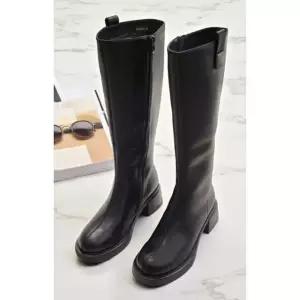 [갤러리아] [센터시티] 고세 소가죽 여성 데일리 롱부츠 OZL5F069 블랙