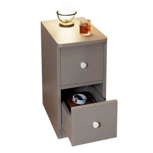 원목 틈새협탁 침대옆 25cm 침실 20cm 테이블 쇼파옆 서랍장 낮은 등나무 협탁 좁은