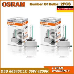 OSRAM CLASSIC XENARC D3S 66340CLC 35W PK32D-5 HID 제논 헤드라이트 자동차 하이로 빔 표준 백색 전구 12