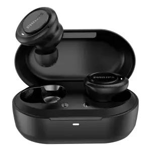 필립스 IPX4방수 커널형 무선 블루투스 이어폰 TAT12 블랙