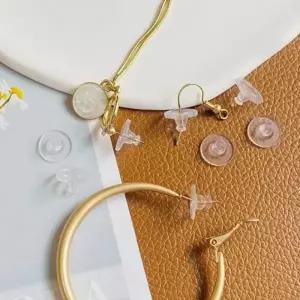 실리콘 귀걸이 뒷마개 10P 귀걸이 클러치 뒷침 마개 뒷장식