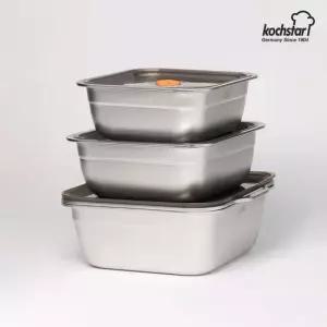 콕스타 블랑크 스텐 사각 바트 12P 세트 풀바트 스텐통 밧드 KSC-SBT