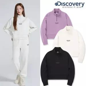 [디스커버리](대전신세계)[24F/W] 디스커버리 DWTR43044 여성 크롭 반집업 맨투맨 티셔츠