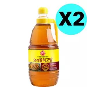 오뚜기 요리 올리고당 요리당 2.45kg X 2개 물엿 설탕