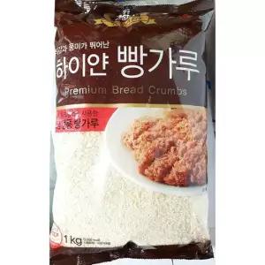 하이얀빵가루 코알라 1k) X6 빵가루마른 빵가루 마른빵가루 식당용
