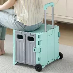 박스형 카트 폴딩 접이식 시장 쇼핑 캠핑 카트