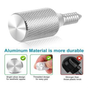 B02C-Kitchenaid 스탠드 믹서 부착 손잡이 엄지 나사 및 캡 허브 프리미엄 스테인레스 스틸 안정적이고 안