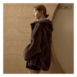 로보 119만 라도마社 리버시블 후드 무스탕초코브라운 309752