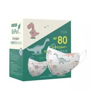 닥터퓨리 KF80 네오쉴드 다이노스 황사마스크 50매 소형 새부리형 유아마스크 저학년