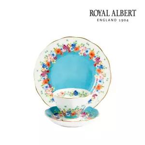 [롯데백화점]로얄알버트 100주년 뉴블룸 아카이브 디자인 컬렉션 커피잔+접시 3P_플로렌스
