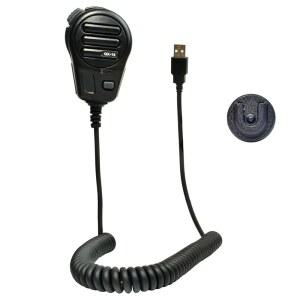 HYSHIKRA USB-A 마이크, 마이크 PTT 및 미국 트럭 시뮬레이터용 프로그래밍 키, PC, 노트북, 휴대폰, 홀더가 있는 PC 게임 소프트웨어(스피커 기능 없음)