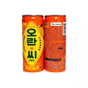 오란씨 오렌지 저칼로리 탄산 캔음료 250ml x 60개