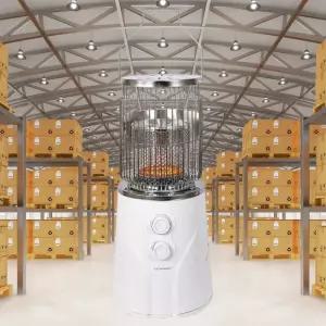 유니맥스 원통형히터 UMH-3045BL 카본식히터 전기온열기 업소용 산업용 사무실 난방기