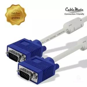 노이즈필터 RGB케이블 구형 PC 모니터 빔프로젝터 VGA선 5M 3M 연결 장거리 연결선 원거리 2M 긴 고급형