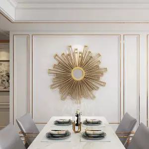 태양 철제 벽장식 럭셔리 대형 벽시계 인테리어 북유럽