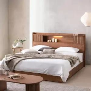 잉글랜더 생드니 템바보드 원목 수납 침대(Sweet Slumber 스탠다드 매트-K)