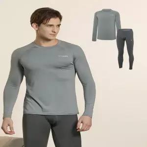 네파 이젠벅 남성 와플 기모 웜웨어 웜웨어 2종세트(다크그레이)