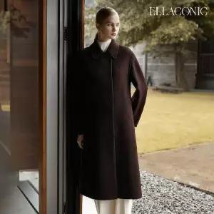 [ELLACONIC][런칭가299,000원 10만원 인하] 엘라코닉 캐시미어울 핸드메이드 롱 코트