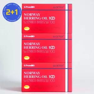 프롬바이오 노르웨이 헤링오일 100 오매가 30캡슐 3개
