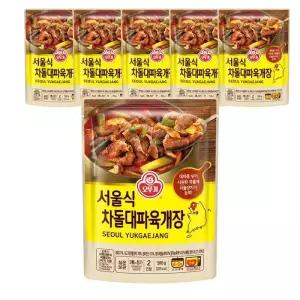 오뚜기 서울식 차돌 대파 육개장 500g X 6개 즉석 간편국