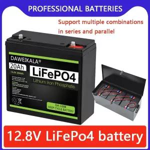 전기자전거배터리 12V 20Ah LiFePO4 리튬 철 인산염 충전식 배터리 전자 자전거 보트 모터 100% 용량 세금