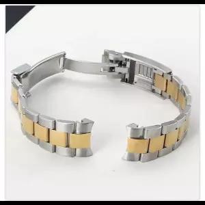 롤렉스 데이토나 오이스터용 시계 스트랩 영구 잠수함 세이코 NH35 손목 팔찌 솔리드 스테인레스 스틸 시계