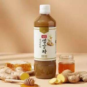 진심담차 국산 생강청 꿀 생강차 무설탕 600g