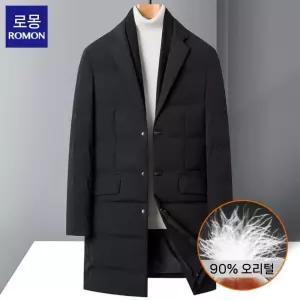 남자 패딩코트 다운 아우터 정장 나나미카 하프 롱코트