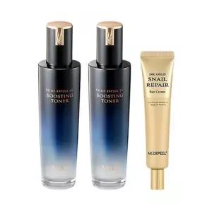 [AHC] 엑스퍼트 EX 부스팅 토너 130ml x2 + 메디필 24K 골드 아이크림 40ml