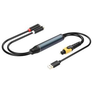 [미국배송] 진투윤 USB TO 2RCA 여성 디지털 광케이블 RCA 아날로그 오디오 변환기 1.5FT TV/PS4/XBOX/DVD/TOSLINK/광 포트 SOUND BOX 앰프 헤드셋용