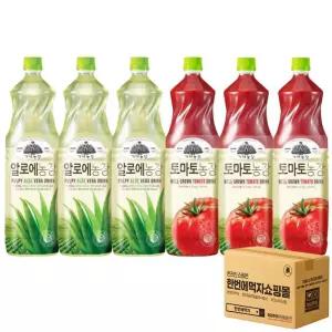 웅진 가야 알로에농장 1.5L 3개 + 가야 토마토농장 1.5L 3개 / 총 6페트