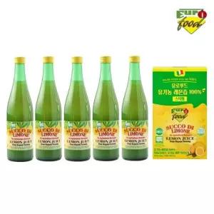 [이태리 직수입]유로푸드 100  유기농 레몬즙 5병+스틱1박스