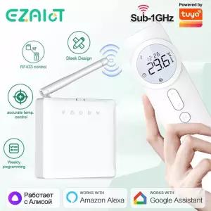 자동온도조절기 RF 무선 WiFi 디지털 온도 조절기 220V 스마트 홈 Tuya 배터리 온수기 가스 보일러 액추에