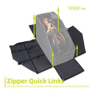 RRSKIT Brompton 용 새로운 접이식 자전거 보관함 Dahon Ruhm 18-22 인치 방진 가방 14-16